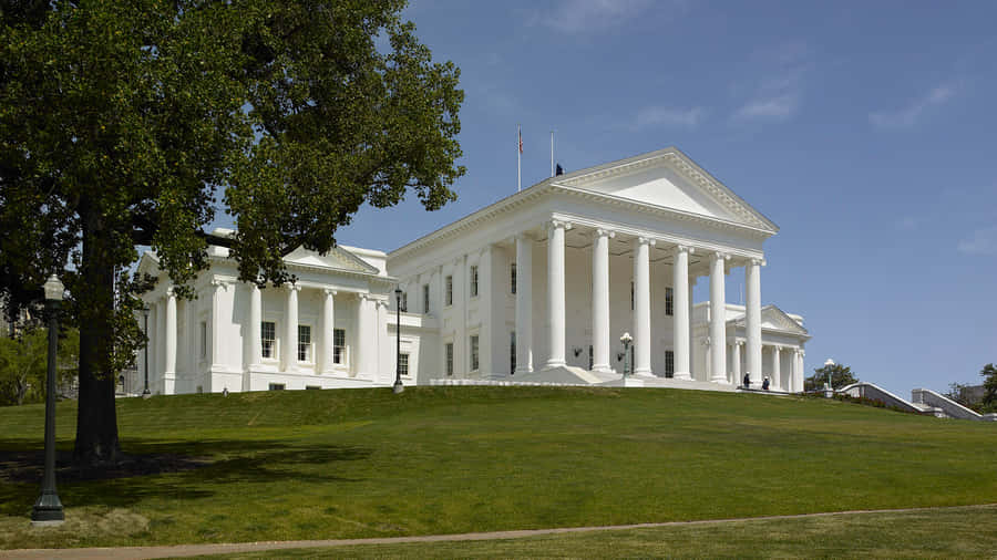 The Virginia State Capitol At A Distance Wallpaper