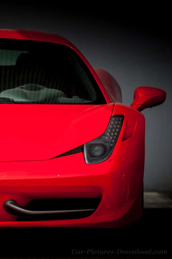 This Red Car Looks Amazing On The New Iphone Wallpaper