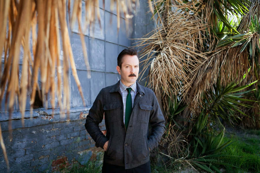 Thomas Lennon In An Outdoor Setting Wallpaper