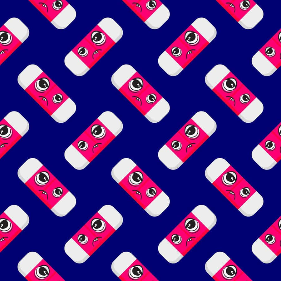 Tired Pills Pattern Aesthetic Wallpaper