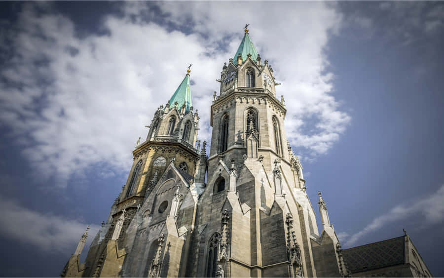 Toledo Cathedral Reaching Into The Sky Wallpaper