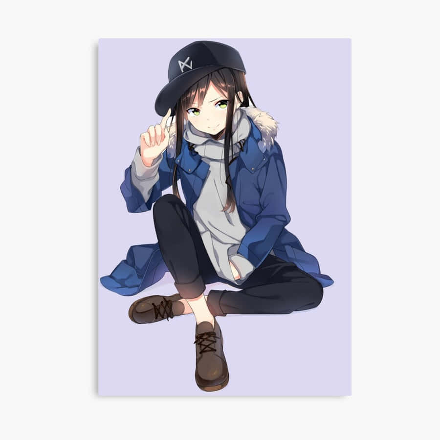 Tomboy Girl In Canvas Print Wallpaper