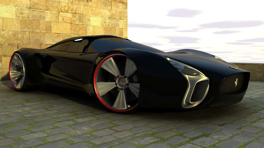 Top 10 Car Ferrari 3d Rendered Wallpaper