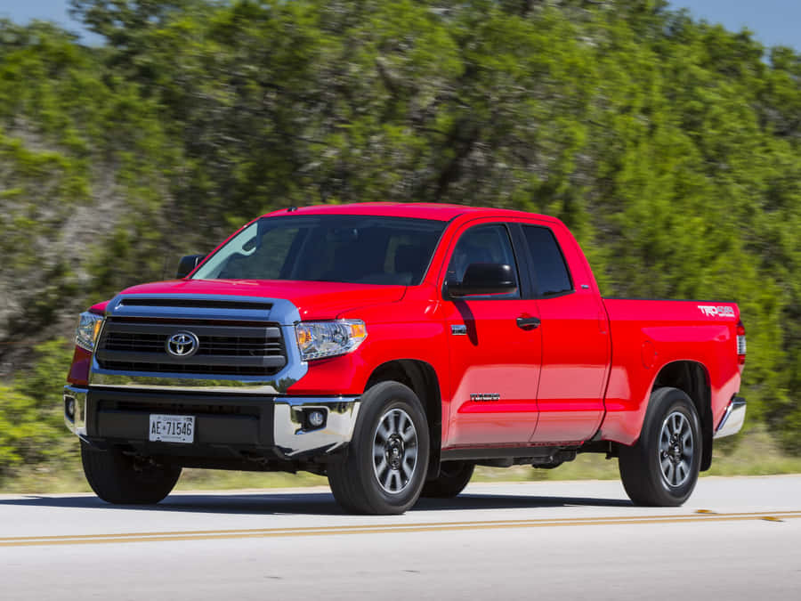 Toyota Trd In Red Inferno Color Wallpaper