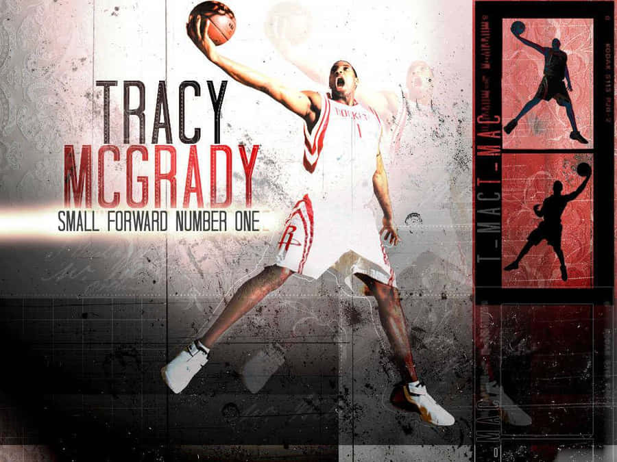 Tracy Mcgrady Shoots The Ball During A Game Wallpaper