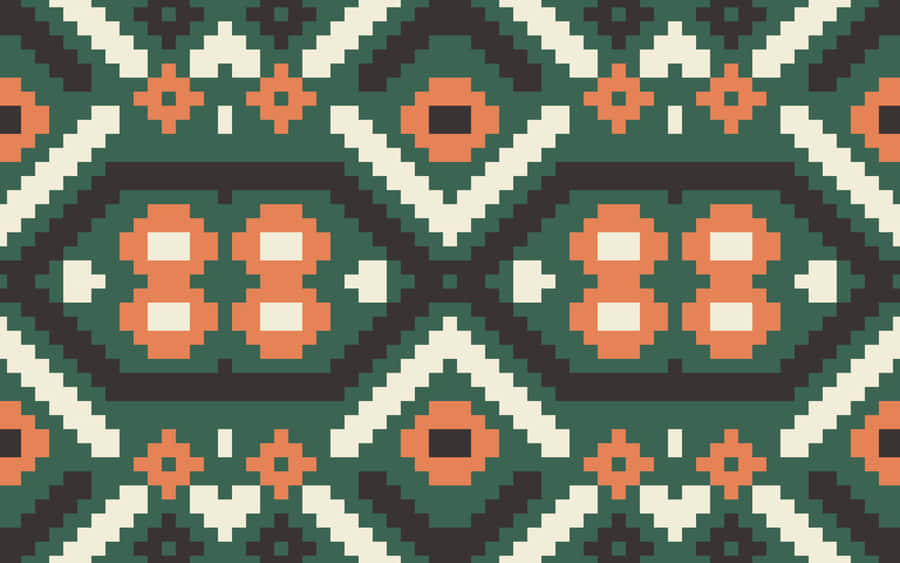 Traditional African Fabric Pattern Wallpaper