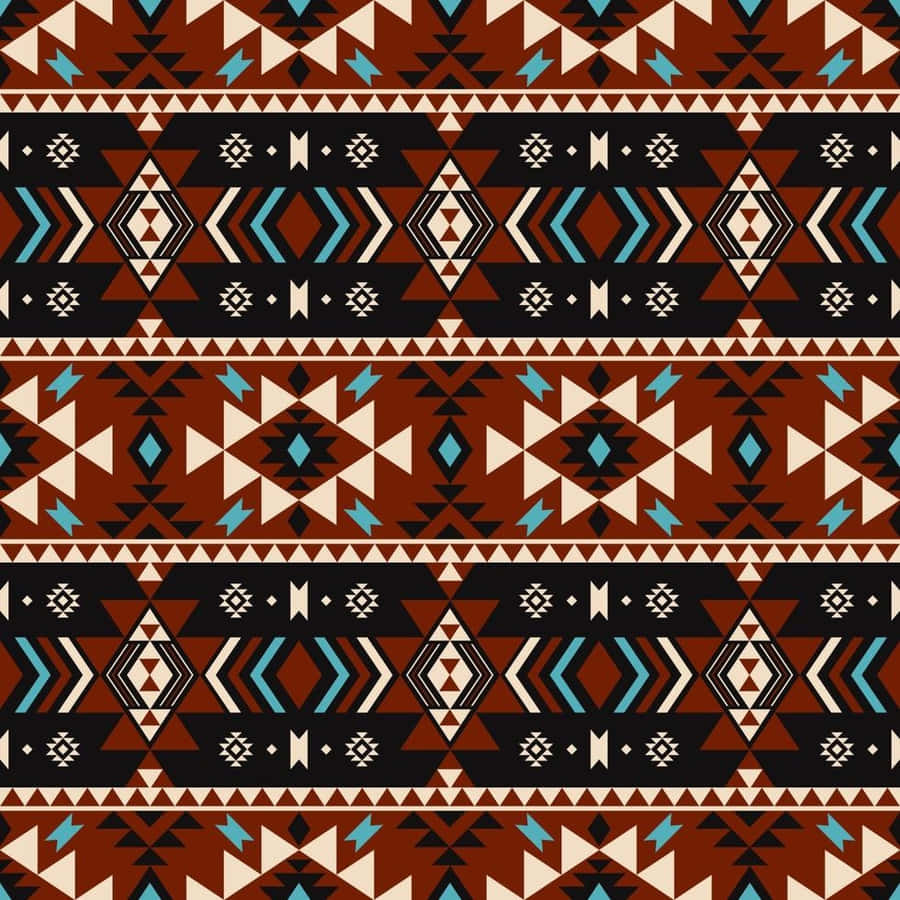 Traditional Aztec Pattern Design Wallpaper