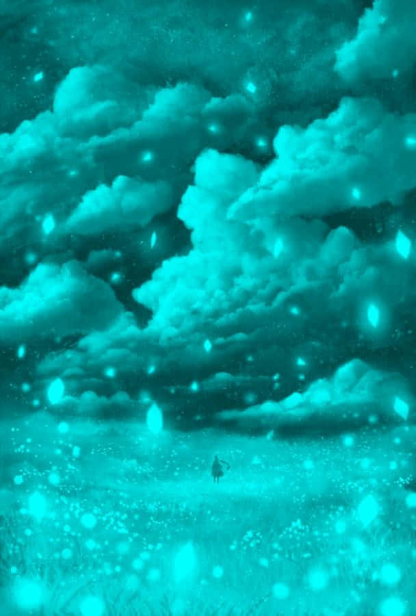 Tranquil Pastel Blue-green Gradient Wallpaper Wallpaper