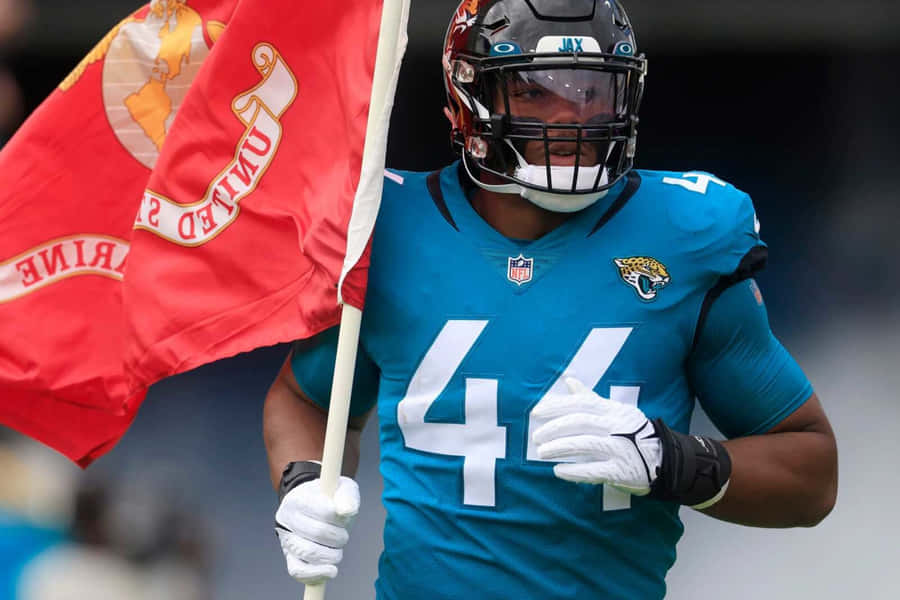 Travon Walker Blue Jaguars Jersey Wallpaper