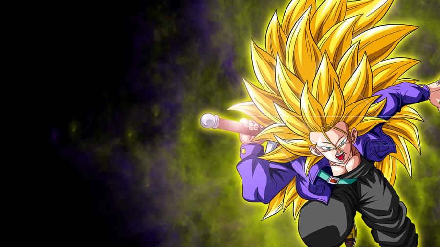 Trunks Unleashes His Full Power Wallpaper