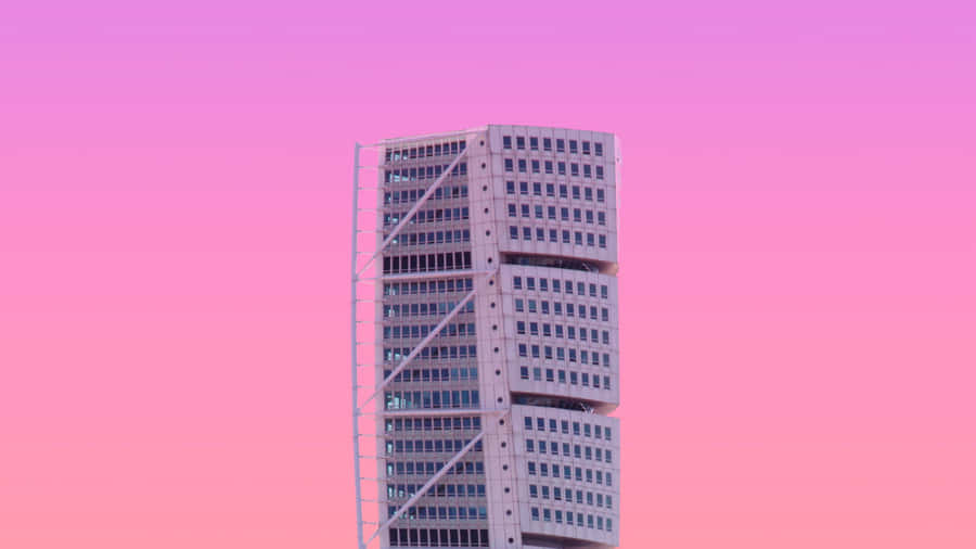 Turning Torso Pink Sky Wallpaper