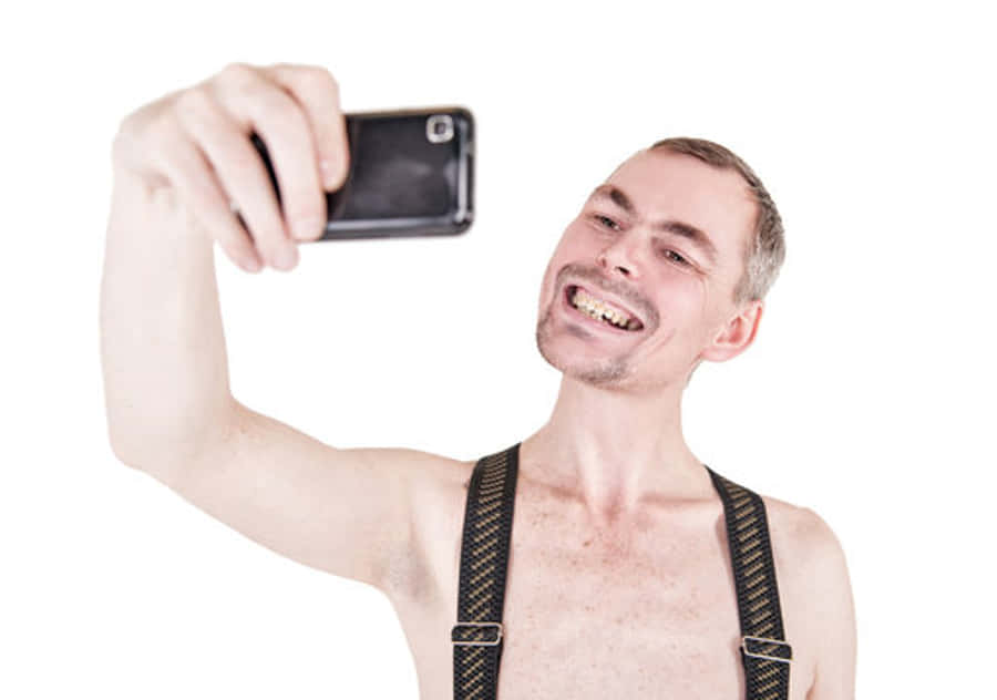 Ugly Suspenders Funny Selfie Wallpaper