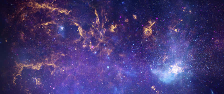 Ultra Wide 3440 X 1440 Purple Space Wallpaper