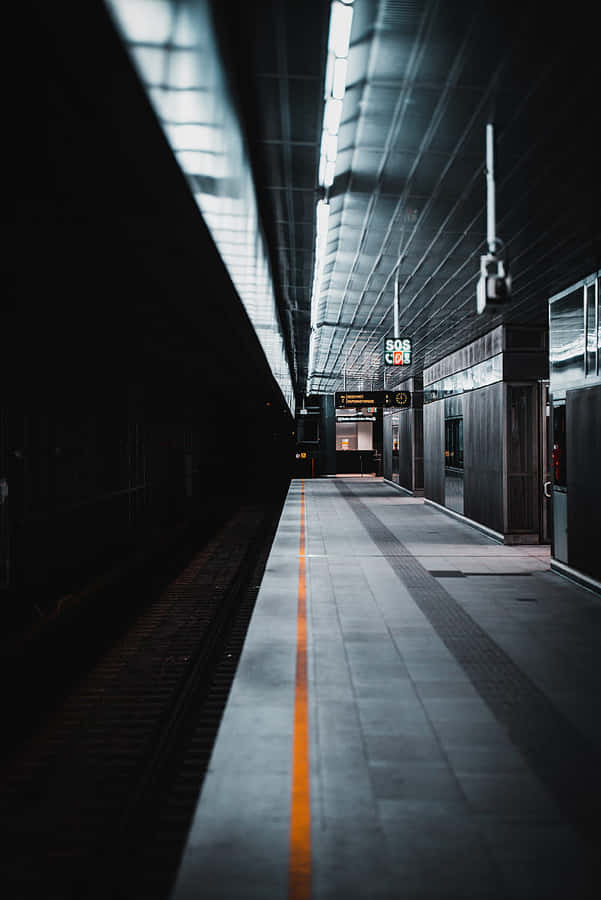 Unique Perspective Of The Underground Metro Wallpaper
