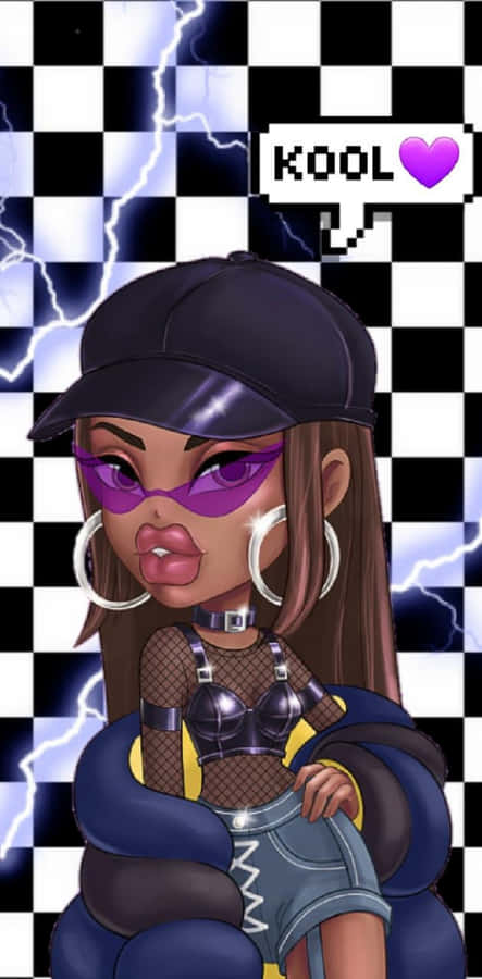Unleash Your Inner Diva With The Black Bratz Aesthetic Wallpaper