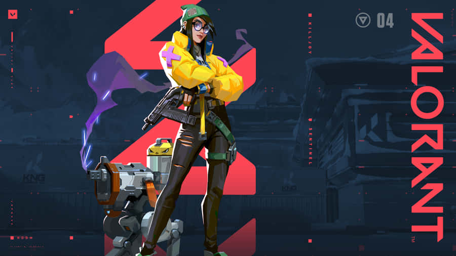 Unleash Your Inner Strategist With Killjoy In Valorant Wallpaper
