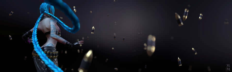 Unlock The Ultimate Gaming Experience With Dual-screened League Of Legends Wallpaper