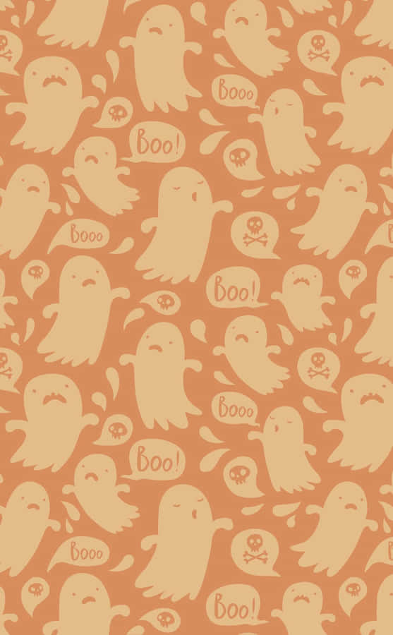 Unwrap The Spookiest Orange Halloween Wallpaper