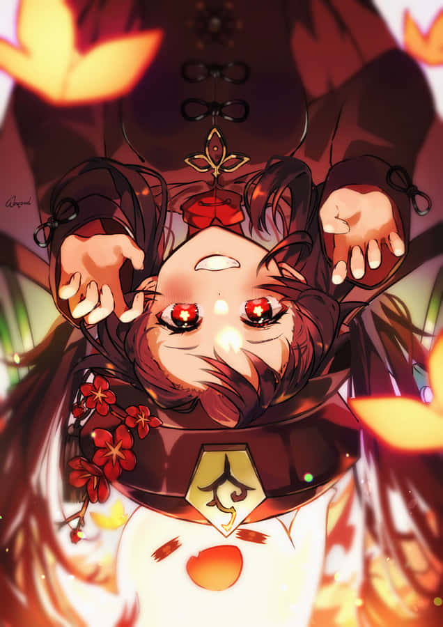 Upside Down Hu Tao Pfp Wallpaper