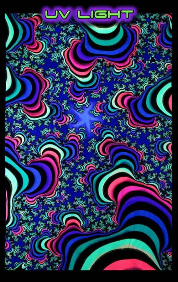 Uv Light Reactive Colors And Shapes Wallpaper