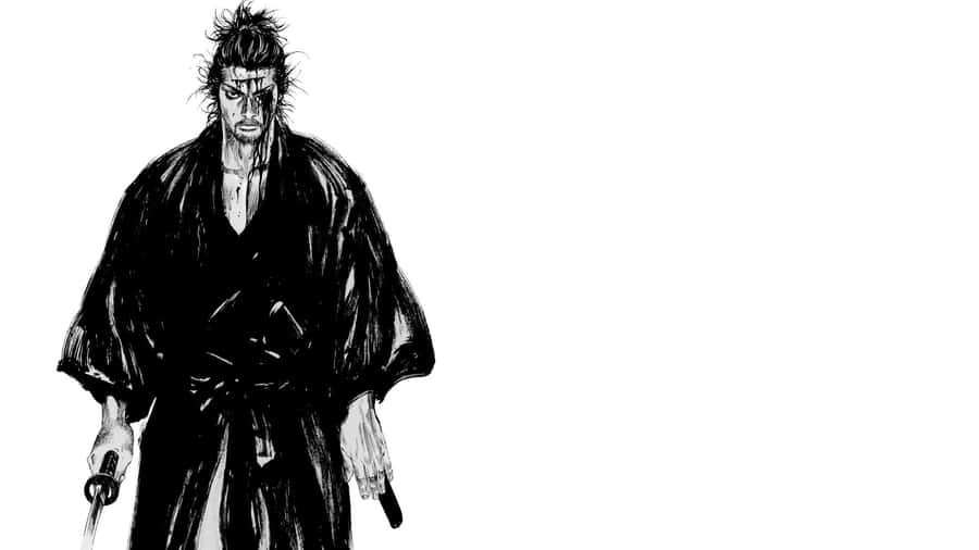 Vagabond Manga Samurai Stance Wallpaper