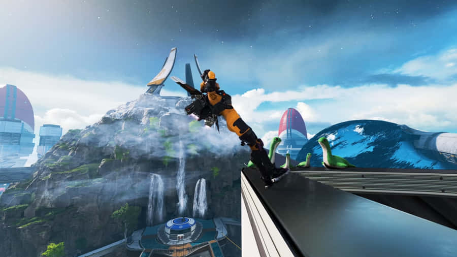 Valkyrie Apex Legends Free Fall Wallpaper