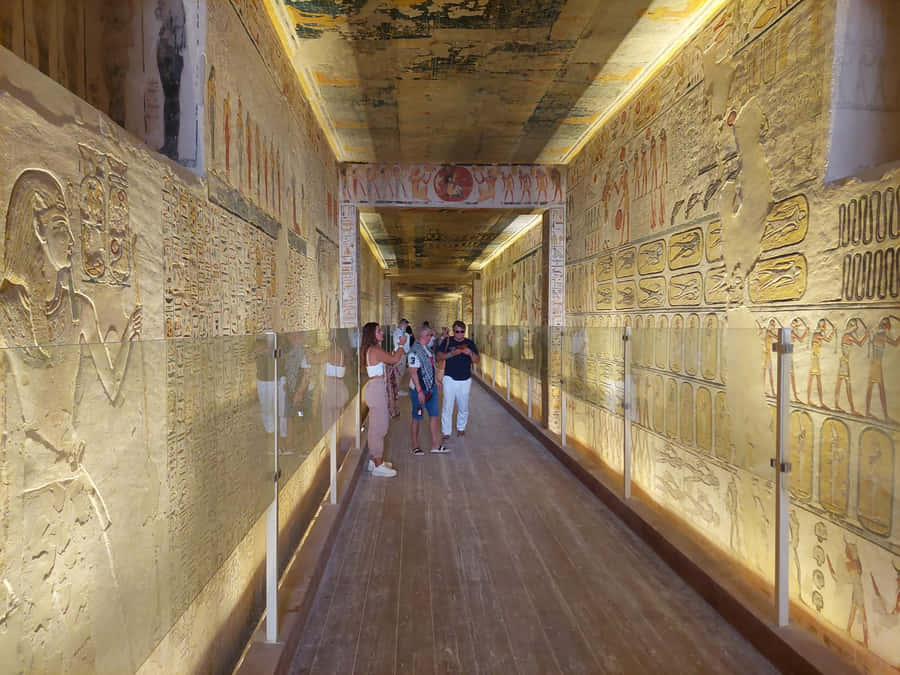 Valleyofthe Kings Tomb Passage Wallpaper