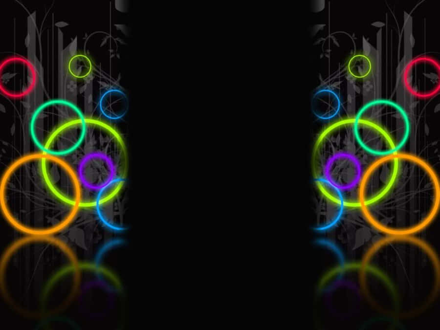 Vibrant Abstract Lights Illuminate In The Dark. Wallpaper