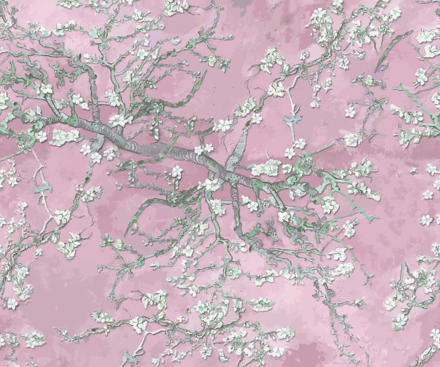 Vibrant Almond Blossoms By Vincent Van Gogh Wallpaper