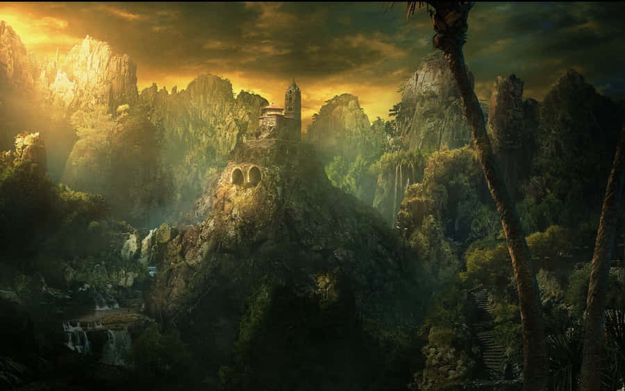 Watch The Sun Rise Over Naruto Landscape Wallpaper