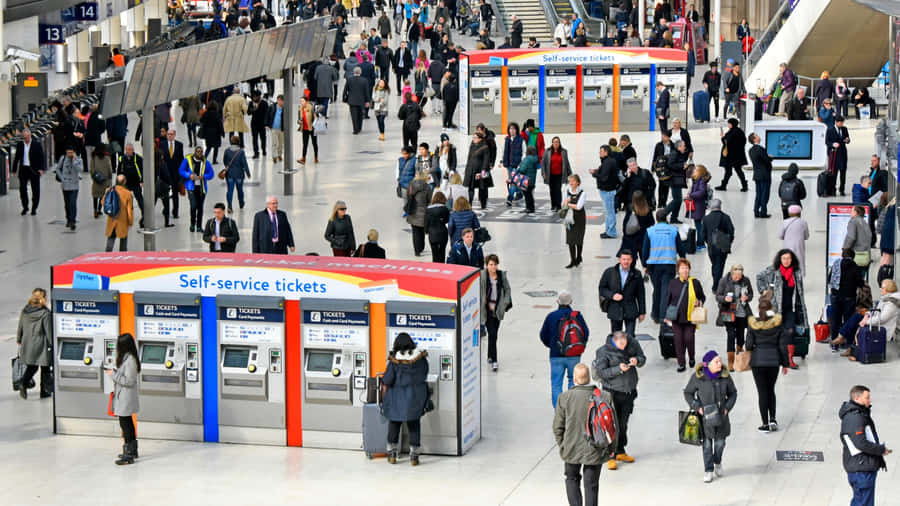 Waterloo Station Ticket Booth Wallpaper