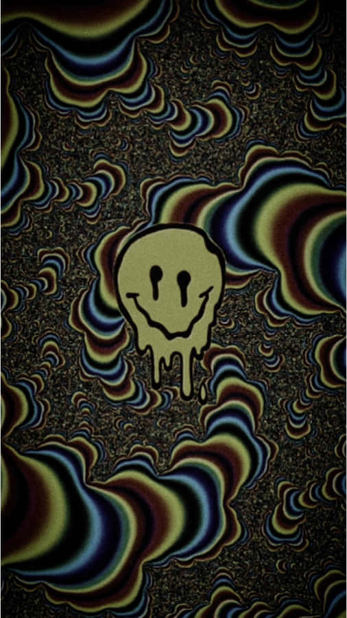Weirdcore Pfp Of Melting Smiley Face Wallpaper