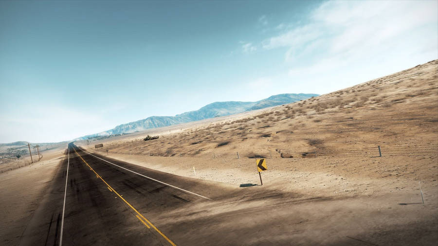 Western Modern Outback Road Wallpaper
