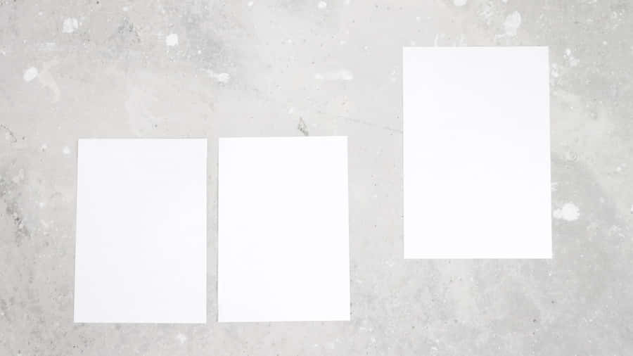 White Aesthetic Laptop Papers Wallpaper