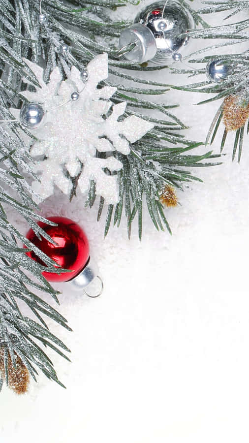 White Christmas Bells Iphone Wallpaper