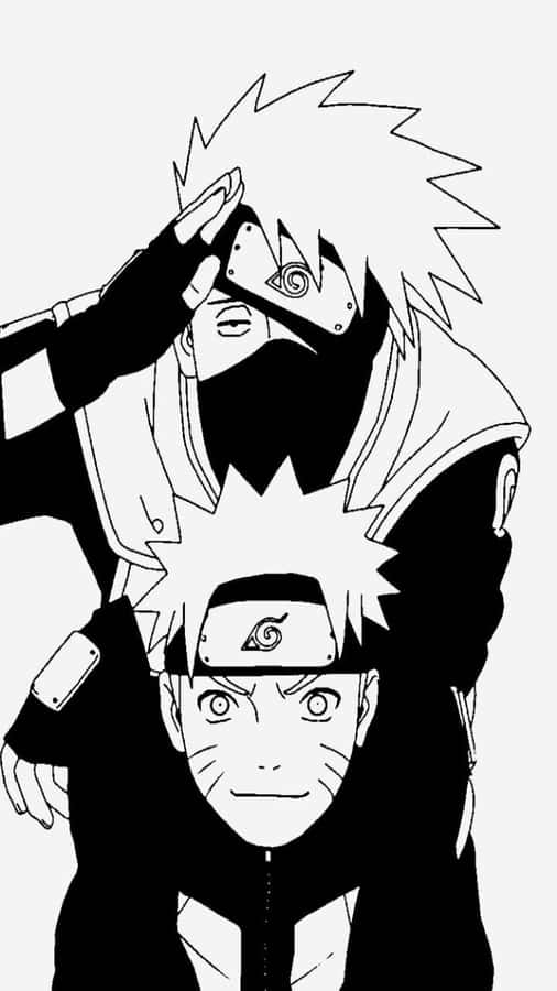 White-cloaked Naruto Uzumaki Wallpaper