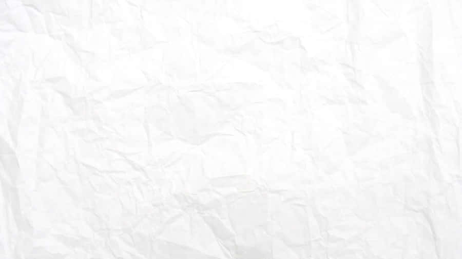 White Crumpled Paper Background Wallpaper