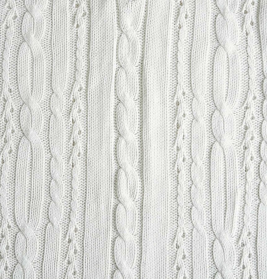 White Finely Knitted Sweater Clothing Wallpaper