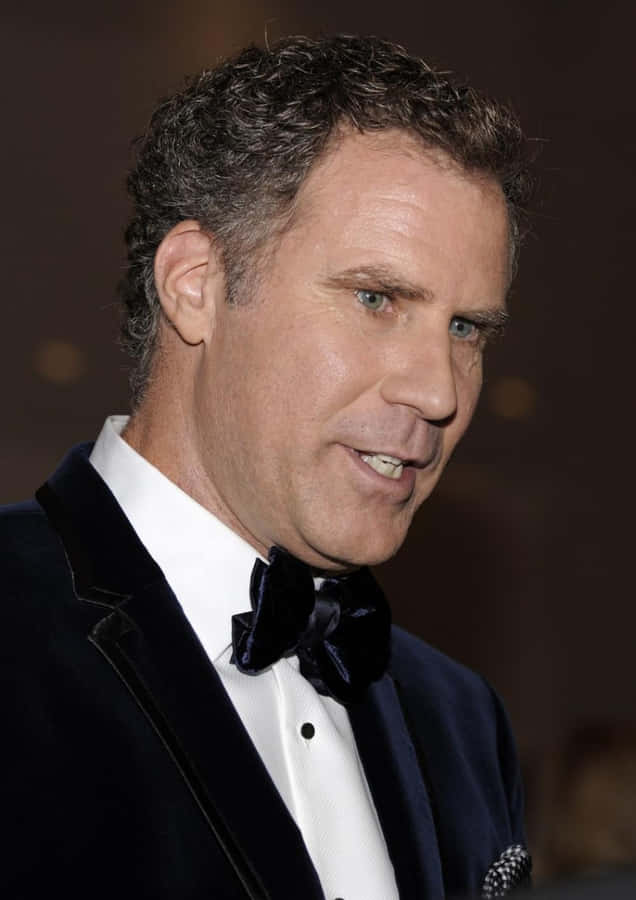 Will Ferrell Posing With Charisma Wallpaper