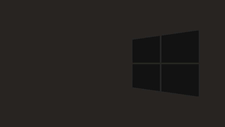 Windows 10 Logo On A Black Background Wallpaper