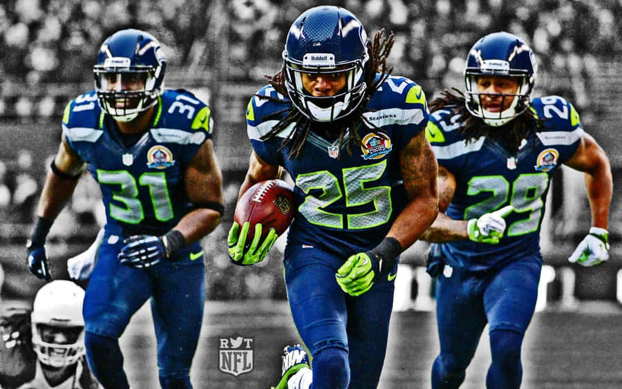 Winning Mindset: Football Players Giving Their All Wallpaper