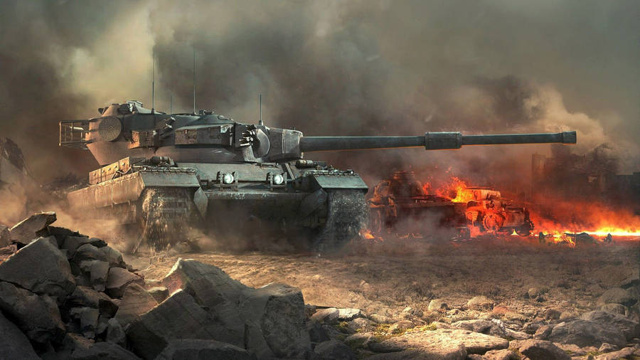 World Of Tanks Smokey-gray Wallpaper