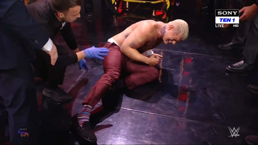 Wrestler Cody Rhodes Injury Wallpaper