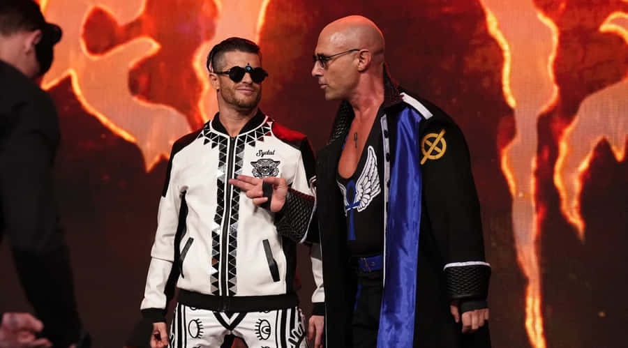 Wrestling_ Entourage_ Flame_ Backdrop Wallpaper