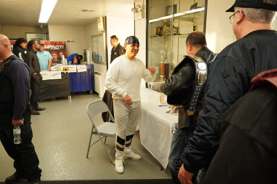 Wrestling Event Backstage Meetand Greet Wallpaper