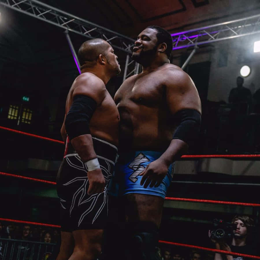 Wrestling Warriors: Keith Lee Vs Tomohiro Ishii At Revolution Pro Wrestling Event. Wallpaper