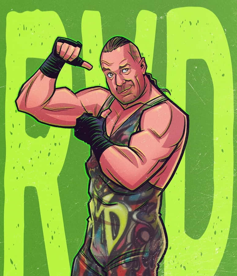 Wwe Rob Van Dam Digital Art Wallpaper