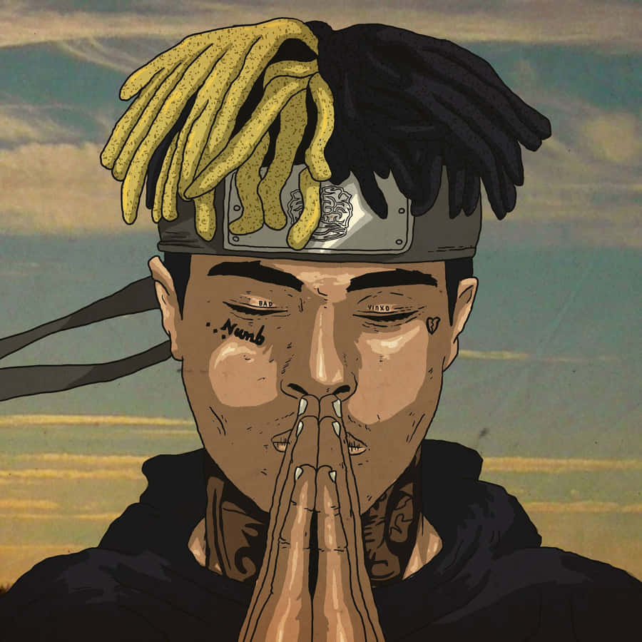 Xxxtentacion Pfp Forehead Protector Wallpaper