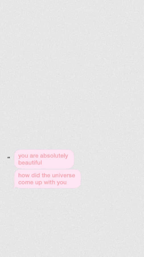 You Are Absolutely Beautiful Message Wallpaper