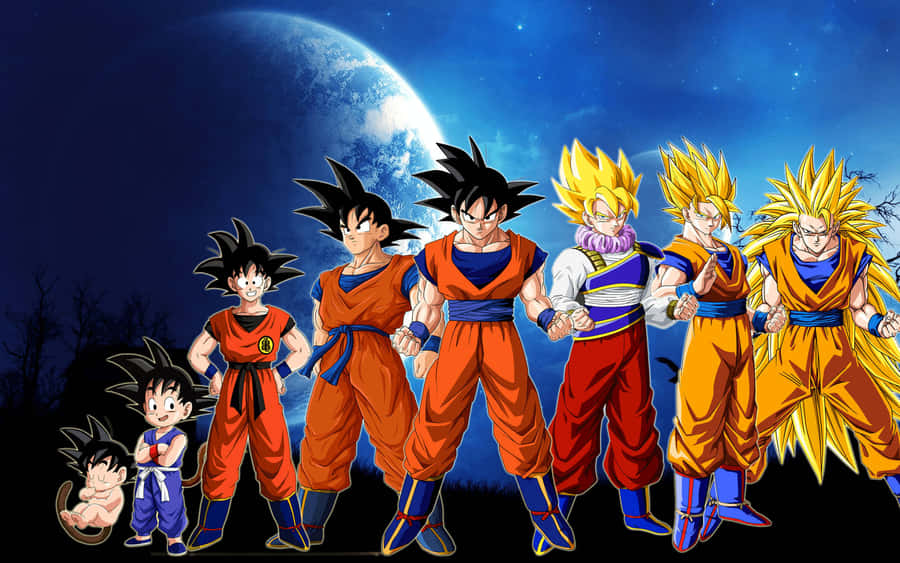 Z Fighters - Ready To Take On All Challenges Wallpaper